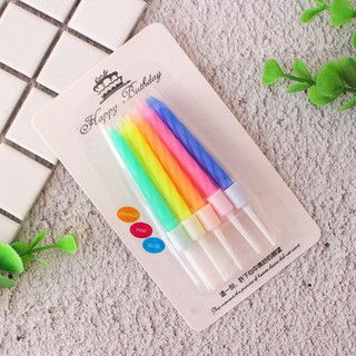 Nến ngắn vỉ sắc màu