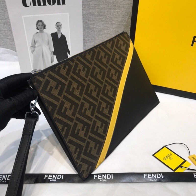 Túi vi, tui Clutch da thật cao cấp Fendi  FD mẫu mới nhất đang thịnh hành