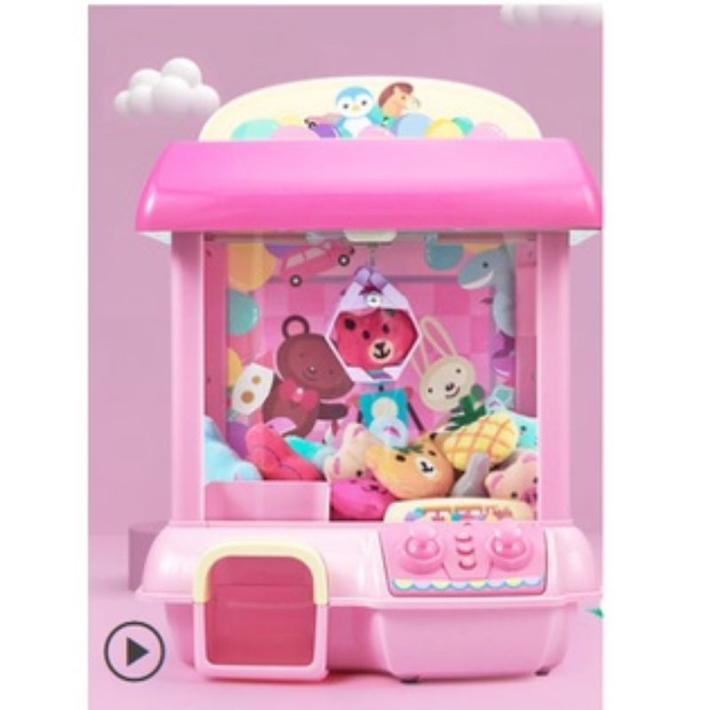 Gắp thú bông mini cho bé kích thước lớn kèm xu đếm thời gian