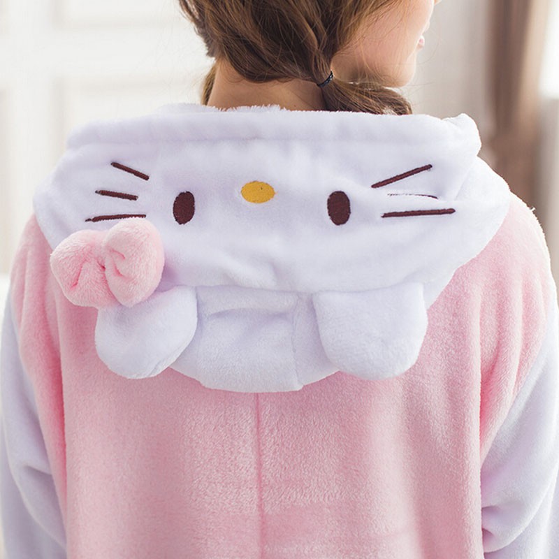 Áo liền quần Ngủ In Hình Hello Kitty Dễ Thương Cho Nữ