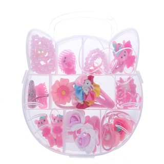 set dây buộc tóc kitty kèm hộp