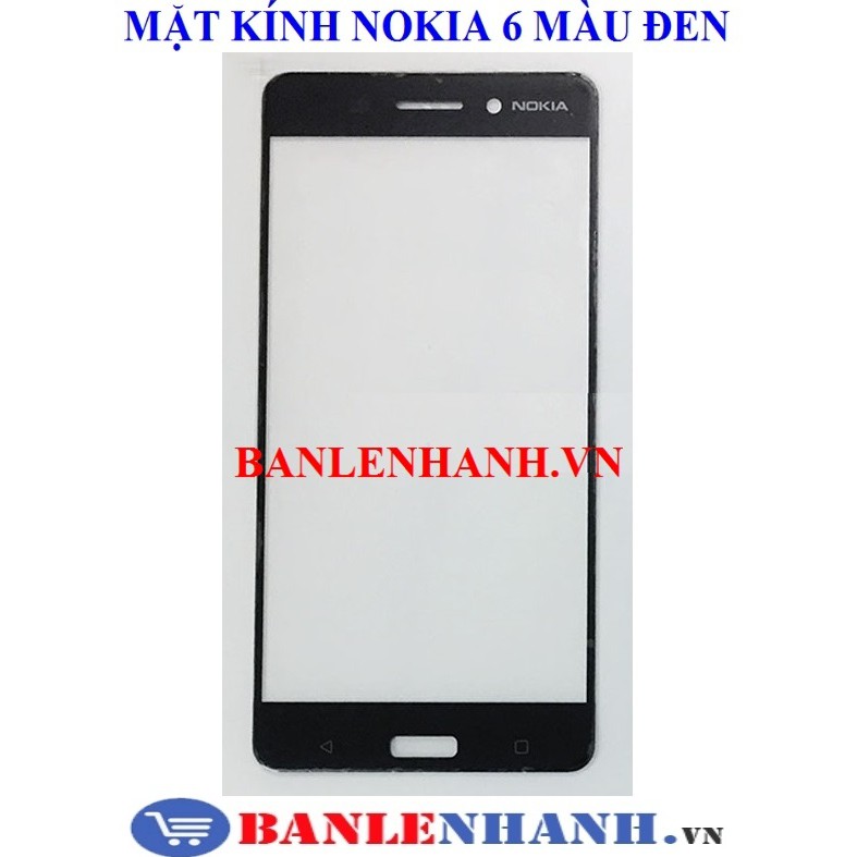 MẶT KÍNH NOKIA 6 MÀU ĐEN  [KÍNH ZIN, XỊN]