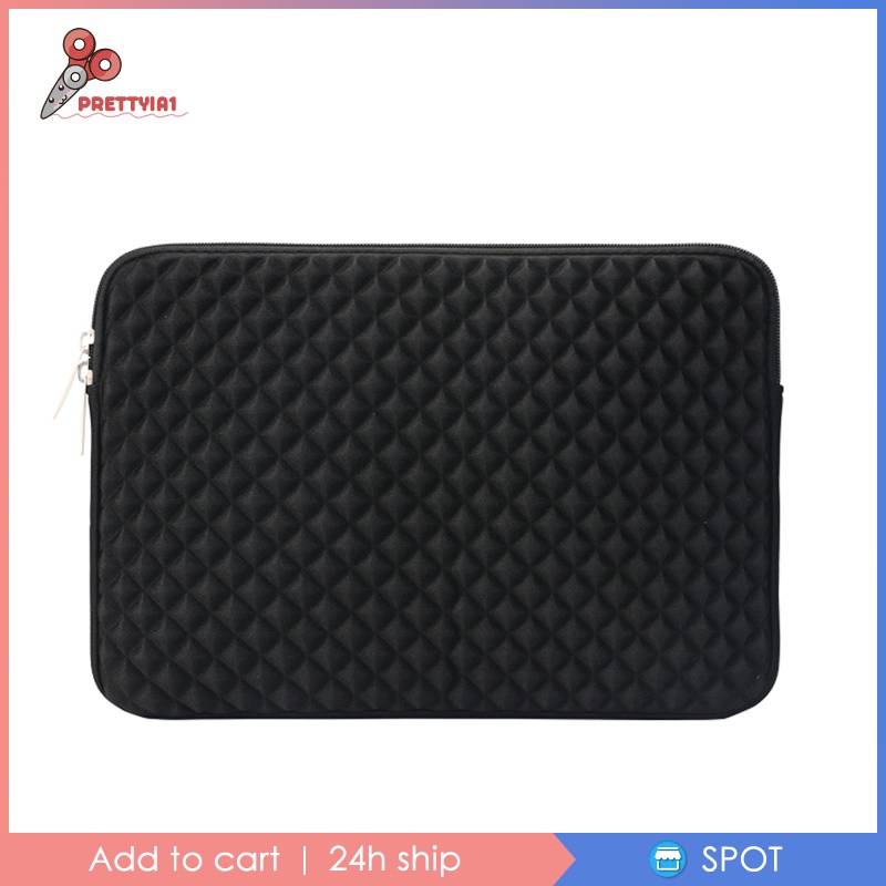 Vỏ Bọc Bảo Vệ Laptop Chống Thấm Nước Màu Đen Prettyia1
