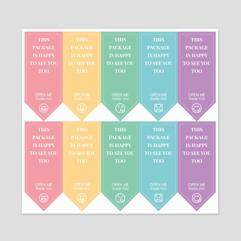 Tem niêm phong đơn hàng, tem dán hàng dễ vỡ, tem cảm ơn nhiều mẫu