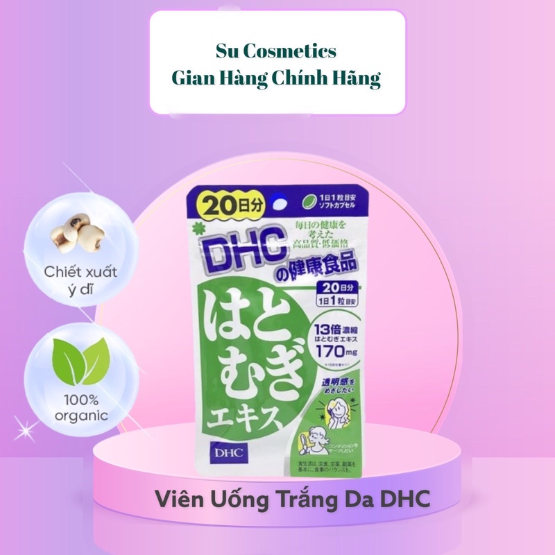 [ Shop Uy Tín ] Viên uống trắng da DHC Coix Adlay Extract Nhật Bản