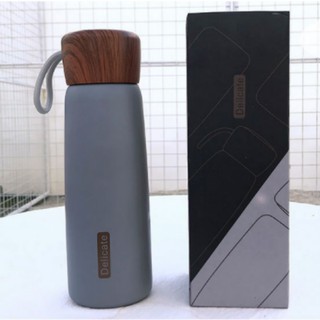 BÌNH GIỮ NHIỆT NẮP GỖ DELICATE 500ML
