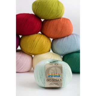 Cuộn len sợi cotton organic Sesia Bio 5