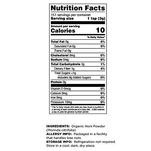 [Terrasoul Superfoods] Bột trái nhàu hữu cơ (bột nhàu hữu cơ) Noni Powder- 454g