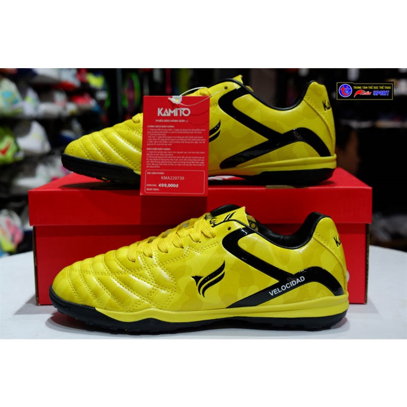 Giày đá bóng kamito Velocidad TF - vàng(size38-44)