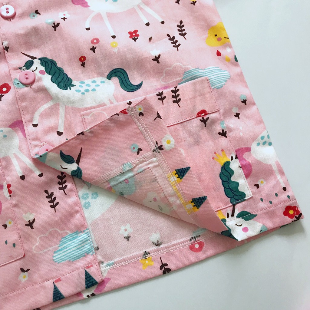 Pijama Cho Bé dài tay vải Thô lụa cotton hút mồ hôi - Nhiều mẫu bé trai bé gái size 10-45kg