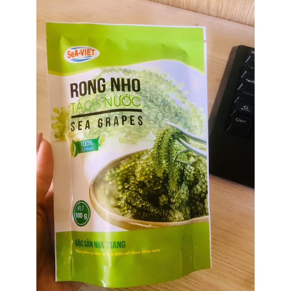 [Giao Hoả Tốc HCM] Rong Nho tách nứơc Sea Việt Gói 100g - Hỗ trợ Ăn Kiêng