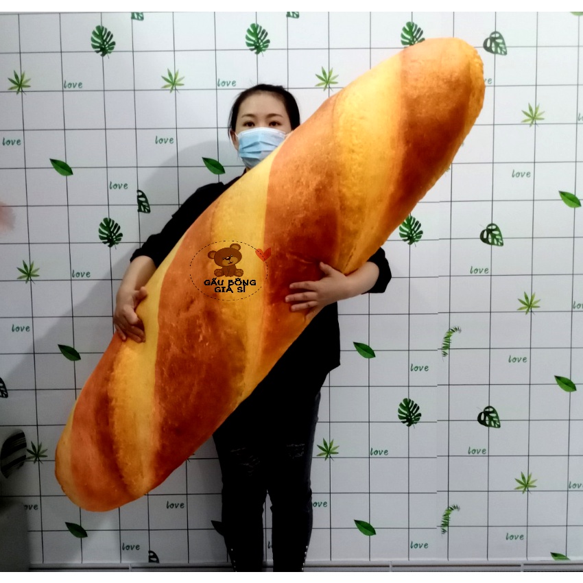 GẤU BÔNG Ổ BÁNH MÌ 3D CAO CẤP HÀNG VIỆT NAM XUẤT KHẨU VẢI LÔNG MỊN