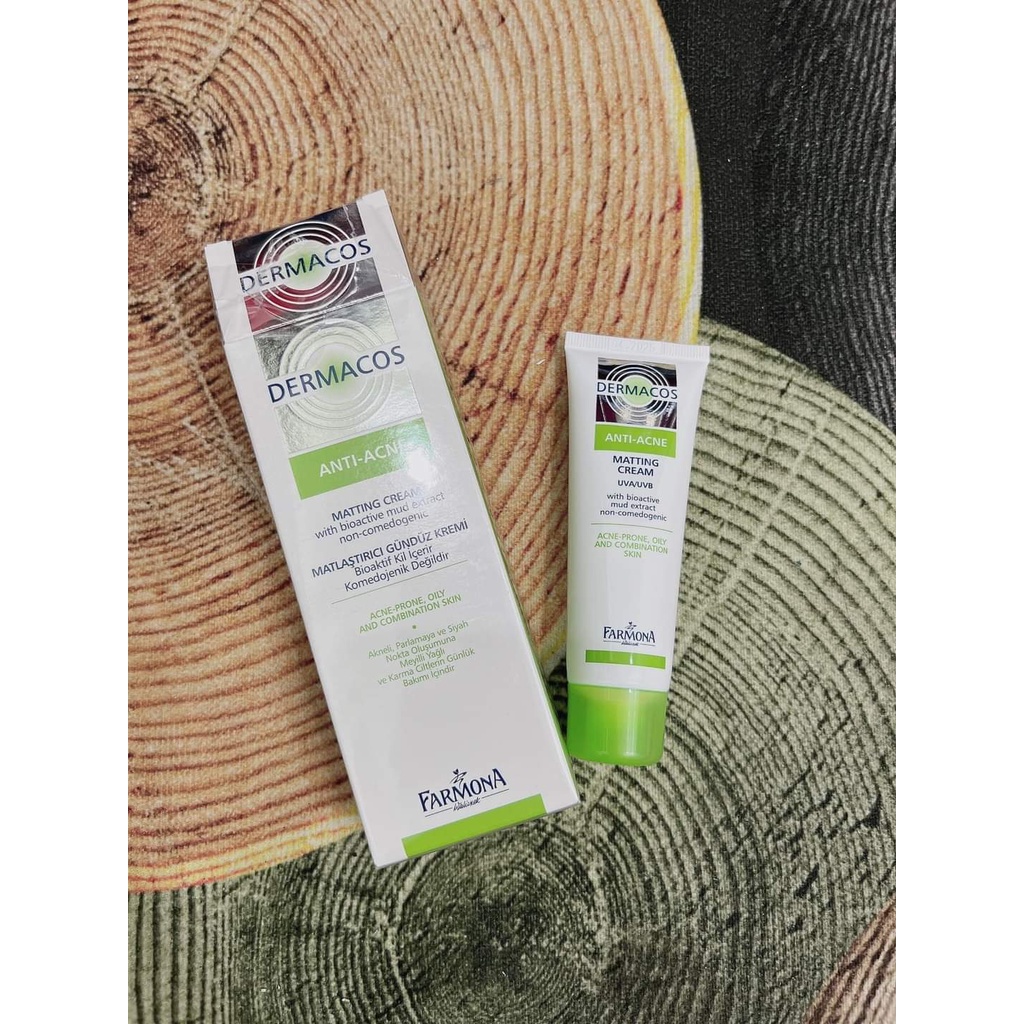 Kem dưỡng Dermacos AntiAcne Matting Cream giảm thâm ngừa mụn 50ml