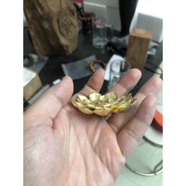 Bông sen làm đế xông trầm nụ hương trầm tăm đa năng