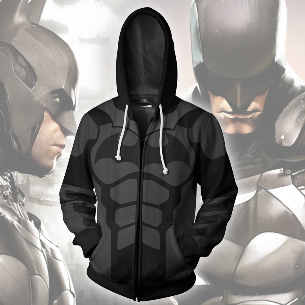 Áo Khoác Hoodie Hóa Trang Người Dơi 3d Phối Khóa Kéo Cho Nam