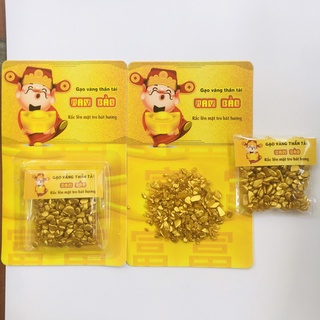 Gạo Vàng Thần Tài ông tài địa bao sái nhập trạch chiêu tài/ hương đốt tam bảo thần tài cốt