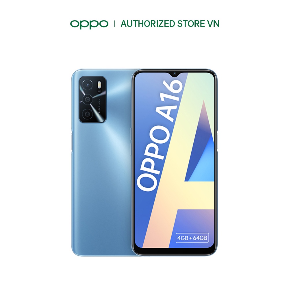 [Mã ELMALL1TR giảm 5% đơn 3TR] Điện thoại OPPO A16 4GB - Hàng chính hãng