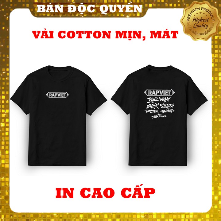 R-A-P V-I-E-T, ALL STAR- Áo rập việt nam, áo thun rập việt, áo bigcityboi, vải cotton, in cao cấp
