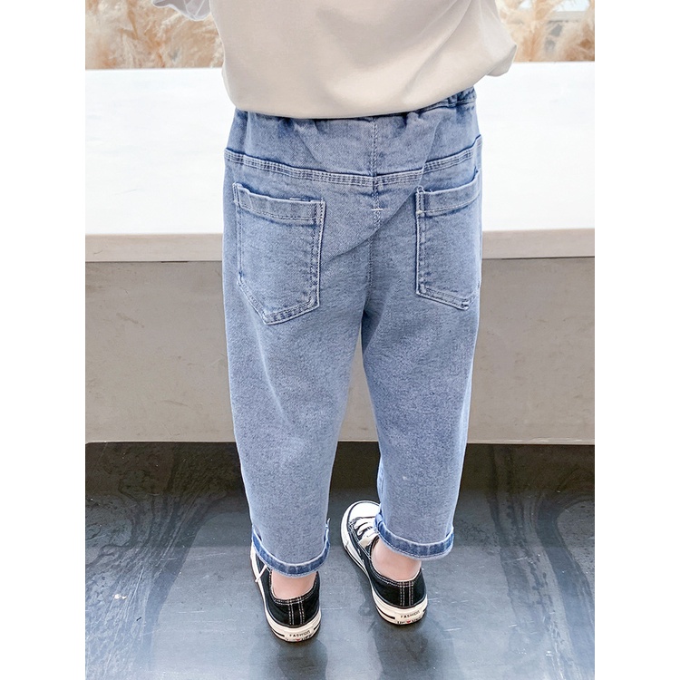 Quần Jeans Thêu Họa Tiết Thời Trang Cho Bé Gái