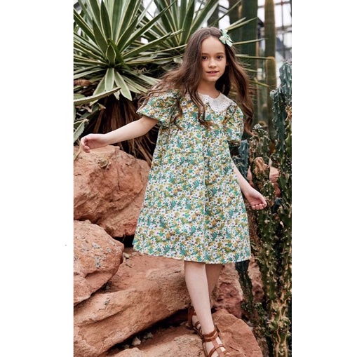 Đầm Melisa hoa nhí xuất Hàn cho bé gái