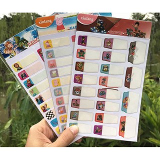 Sét 20 miếng dán tên skicker cho bé