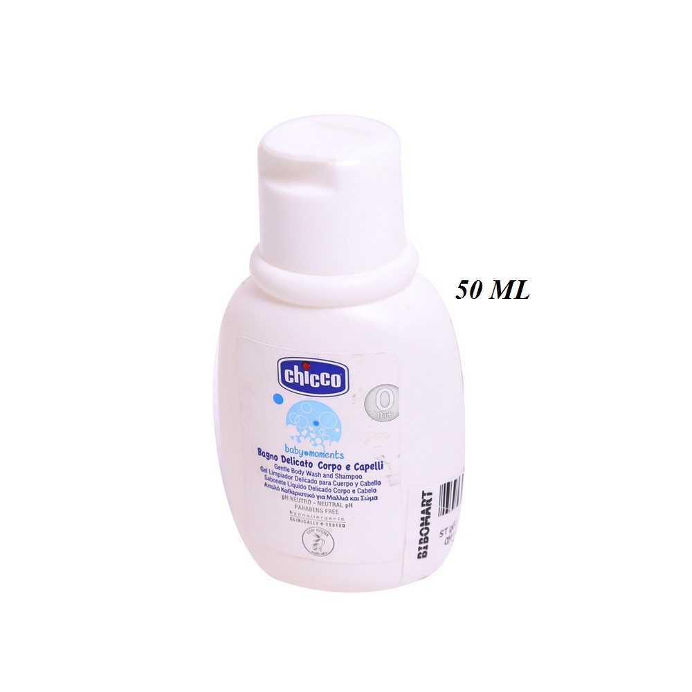 [Chính Hãng] Sữa tắm gội chiết xuất Yến mạch 50ml 0M+ Chicco