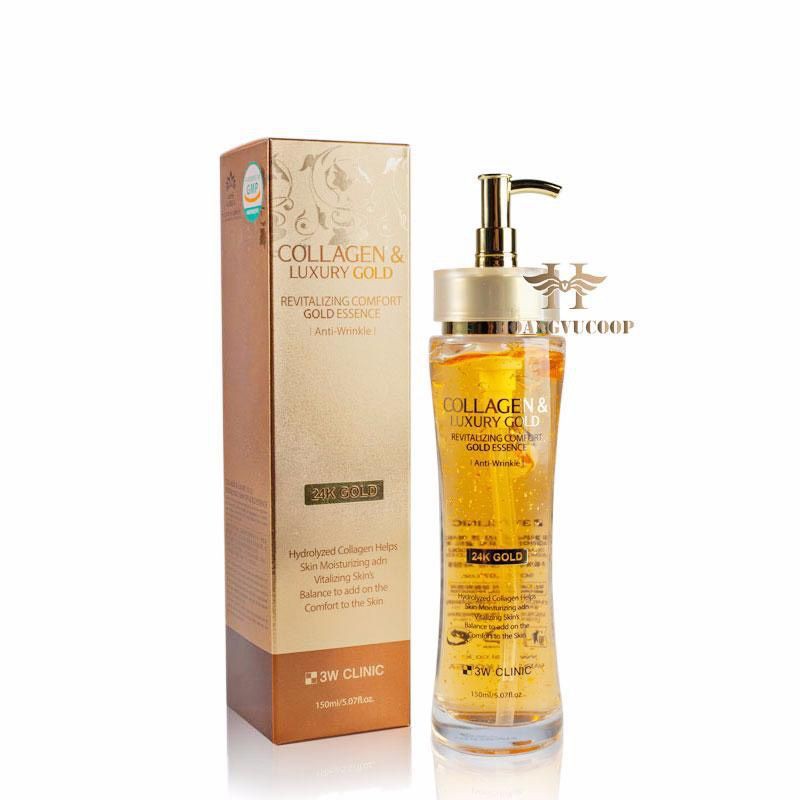 Tinh Chất Vàng Collagen And Luxury Gold 3w Clinic 150ml mẫu mới