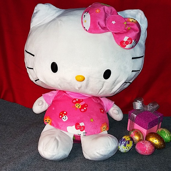 Gấu Bông Hello Kitty Hàng Hiếm - Xịn Siêu Đẹp mới 95% - 45cm