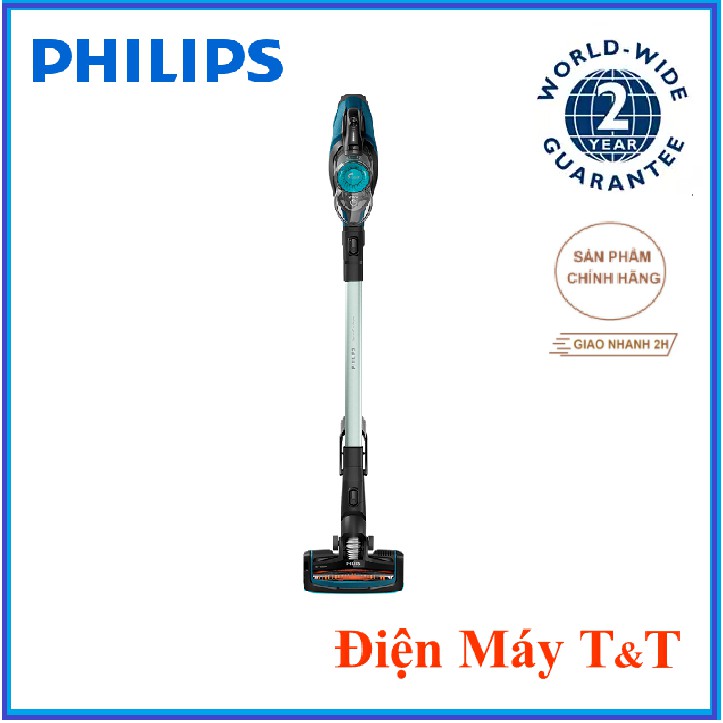 Máy hút bụi không dây dạng cán Philips FC6728, Hàng phân phối chính hãng