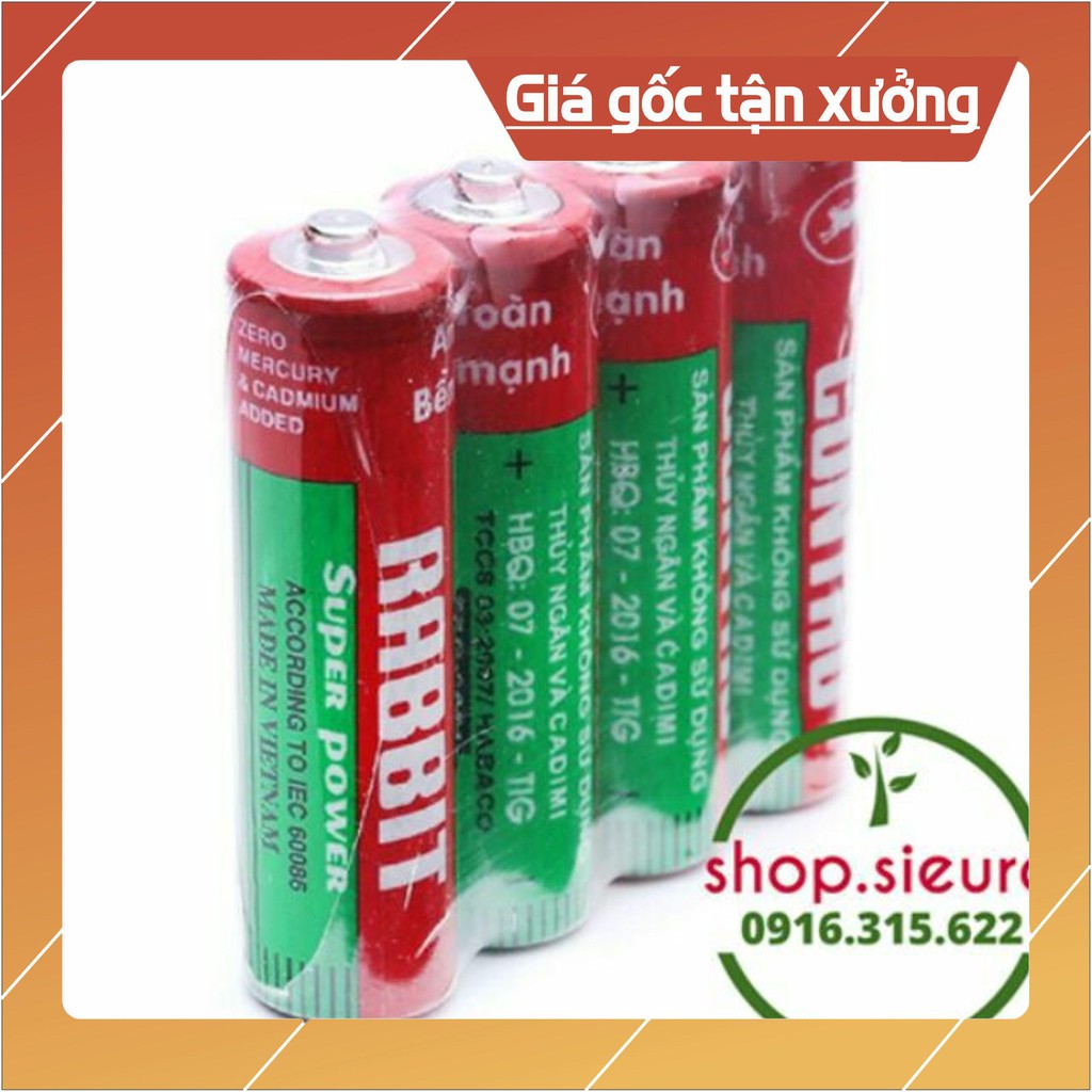 (free ship 300k) vỉ 4 quả pin tiểu AAA/AA