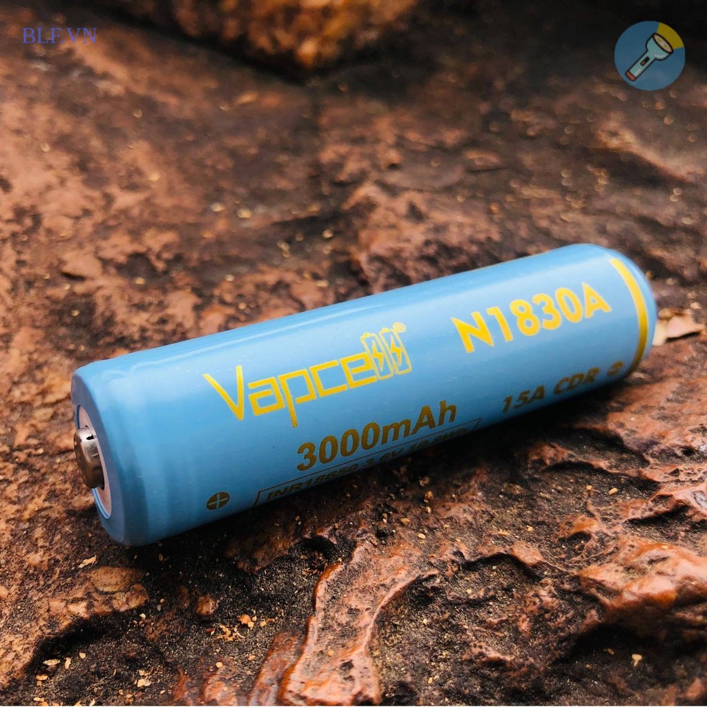 [P65] Pin Vapcell N1830A 18650 3000mAh xả cao 15A có mạch bảo vệ (lõi 30q)