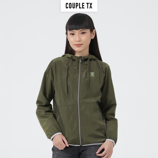 Áo Khoác Dù Nữ Basic Dây Kéo Sọc Màu Couple TX WOP 2021