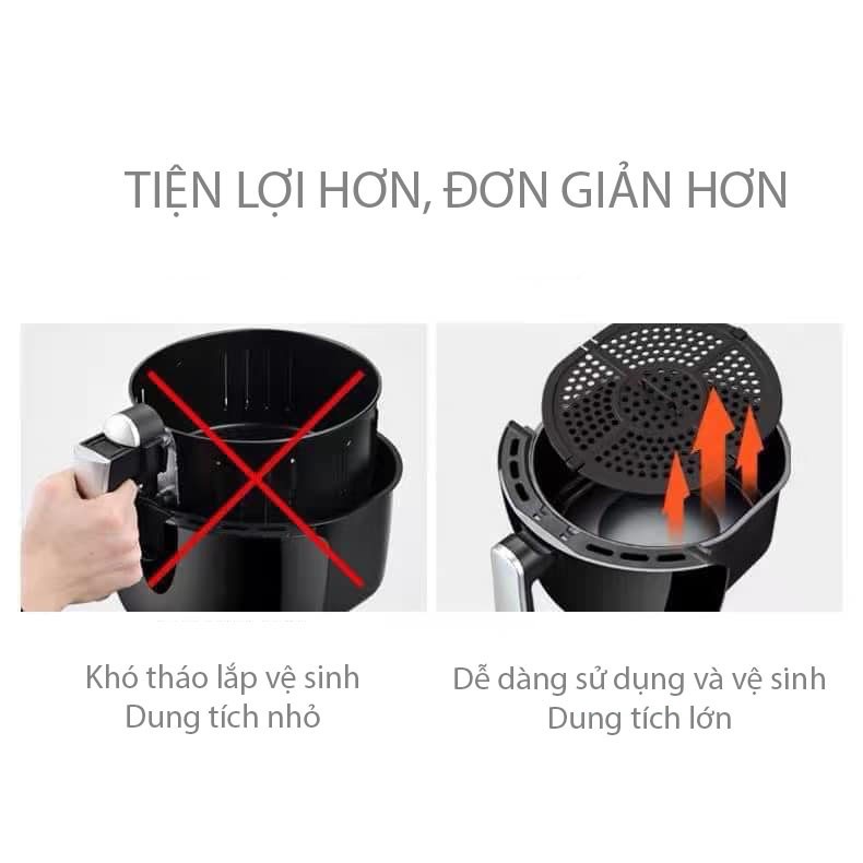 Nồi chiên không dầu dung tích 5 lít CAMEL Bảo hành 6 tháng