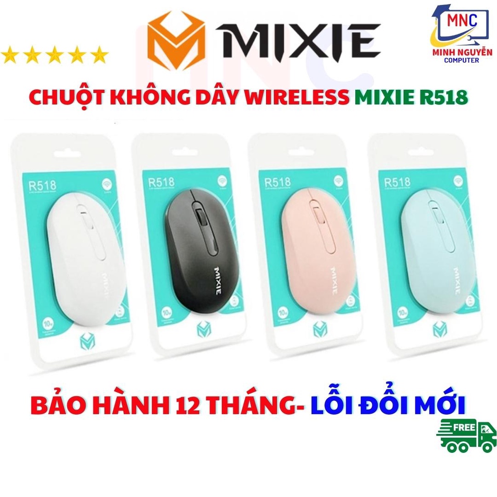 Chuột không dây Wireless Mixie R518 - thiết kế cực đẹp