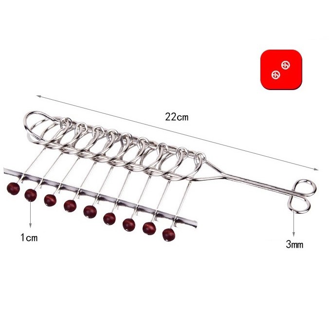 Đồ chơi trí tuệ tháo lắp vòng sắt cấp độ khó- Thử thách trí não- Trò chơi trí tuệ nhật bản