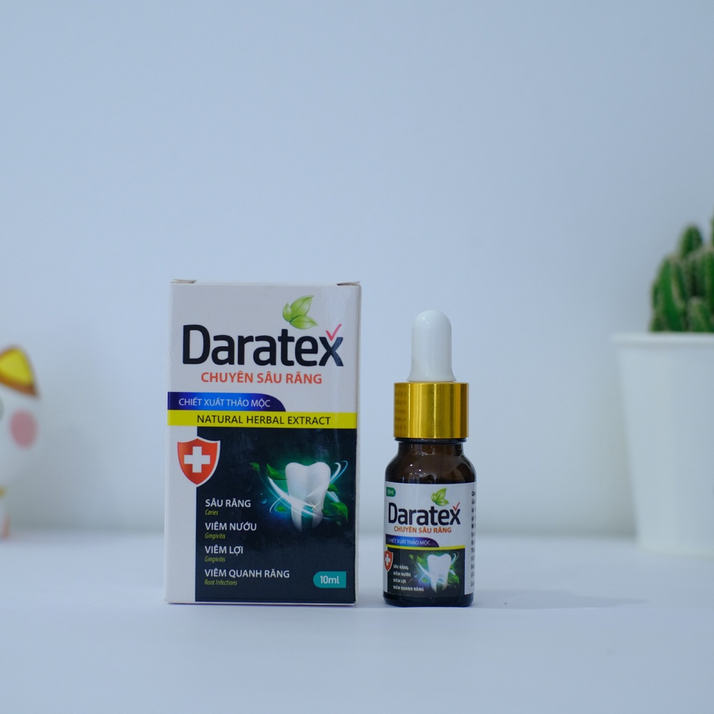 Chấm đau sâu răng DARATEX chiết xuất thảo dược - Làm dịu mát khi bị sâu răng, viêm nướu, viêm lợi - Nhà thuốc An Đức