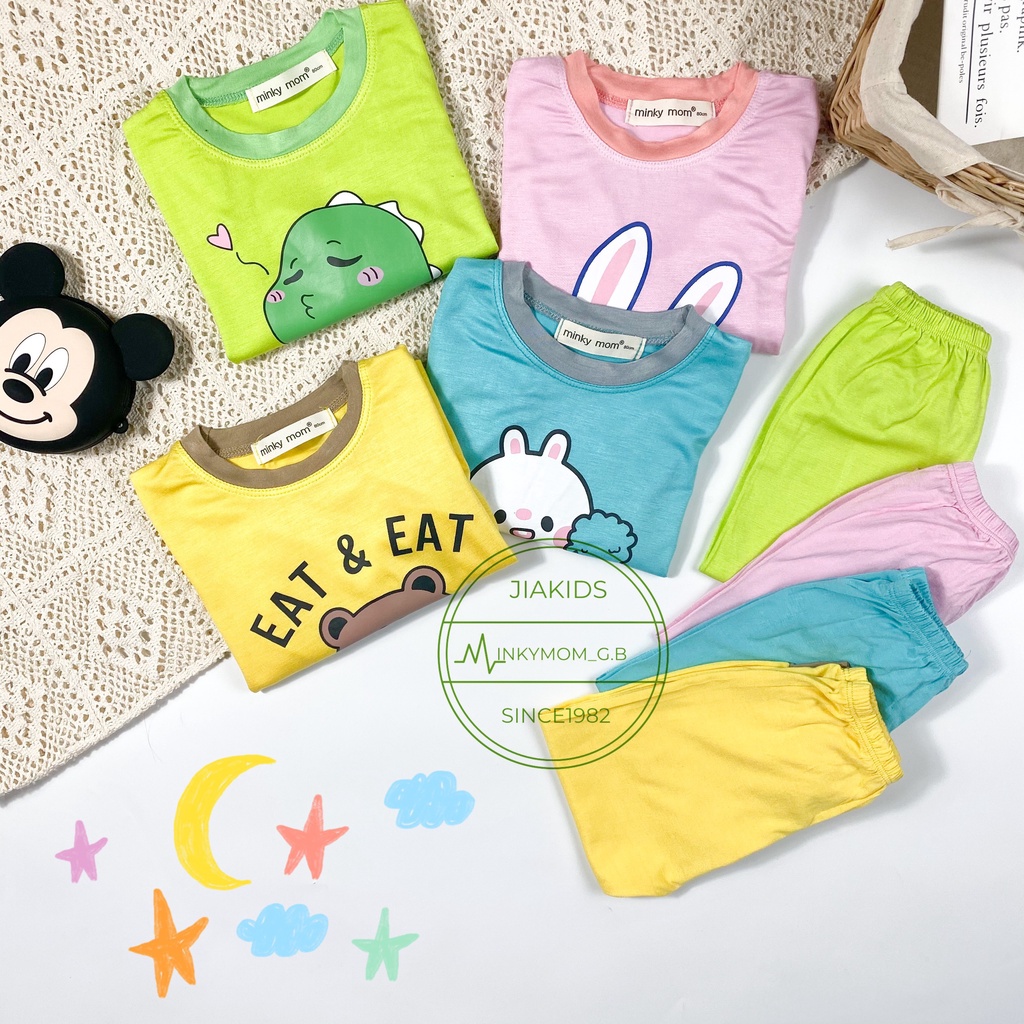 [LDD22] Bộ Dài Tay Thun Lạnh MINKY MOM CÓ SIZE ĐẠI, Mềm Mịn, Thoáng Mát, Thấm Hút Mồ Hôi Hàng Chuẩn Đẹp Cho Bé Trai, Gái