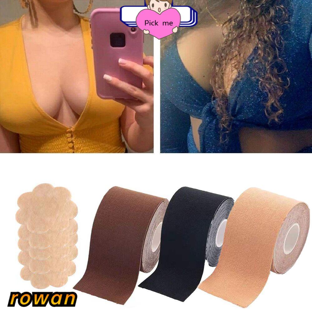 Băng dán nâng ngực vô hình không cần keo kèm miếng dán che nhũ hoa nhiều màu tùy chọn cho nữ