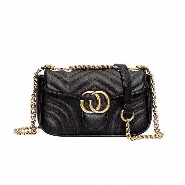 Túi CG 2 màu đen, be bản mới 2021 mã h47 DC.Fashion