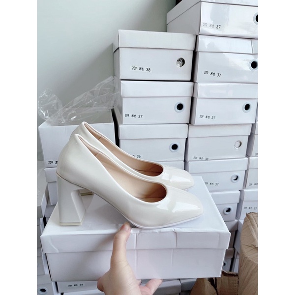 Guốc nữ mũi vuông , guốc nữ cao gót 7p