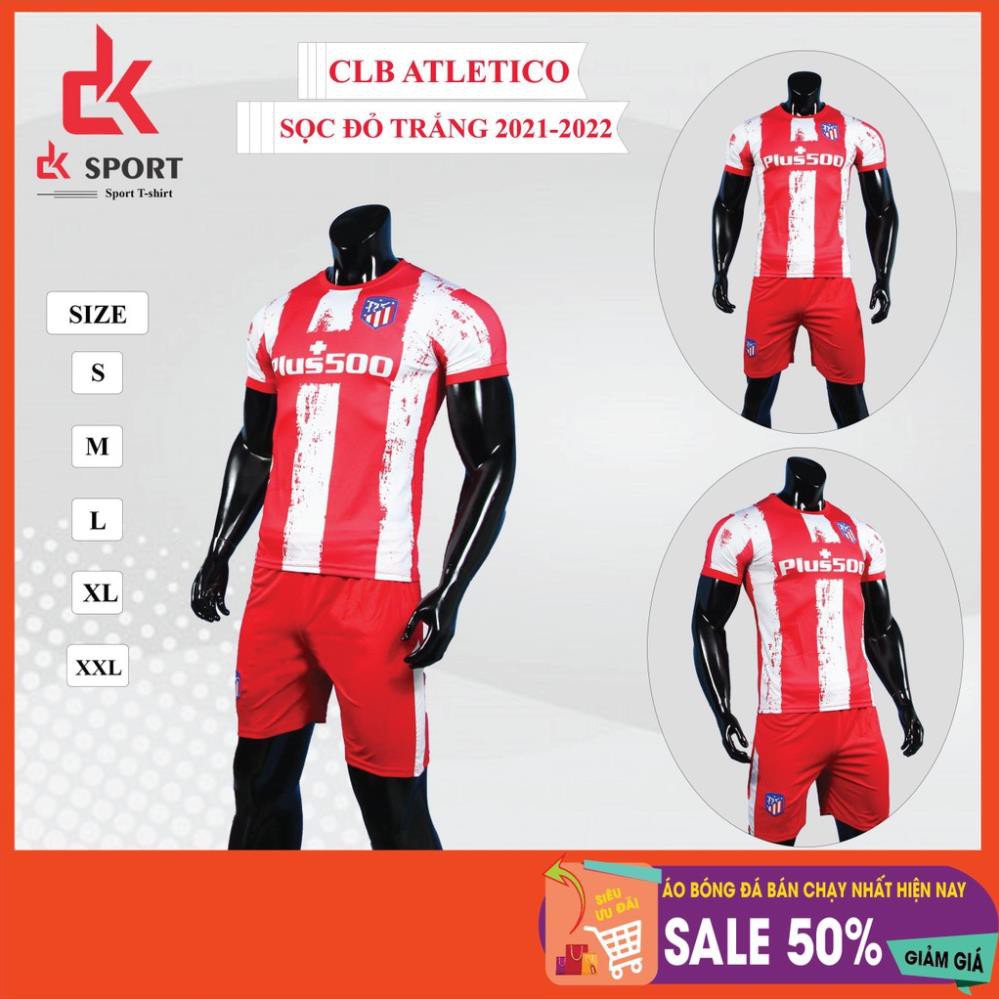 Bộ áo bóng đá Atletico Madrid 2021 - 2022 sẵn kho, giá tốt
