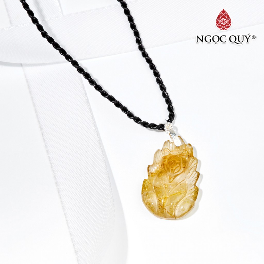 Mặt Dây Chuyền Nữ Hoàng Hồ Ly TA Tóc Vàng - Ngọc Quý