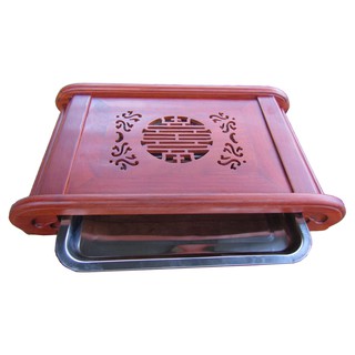Khay Trà Quấn Thư Gỗ Hương