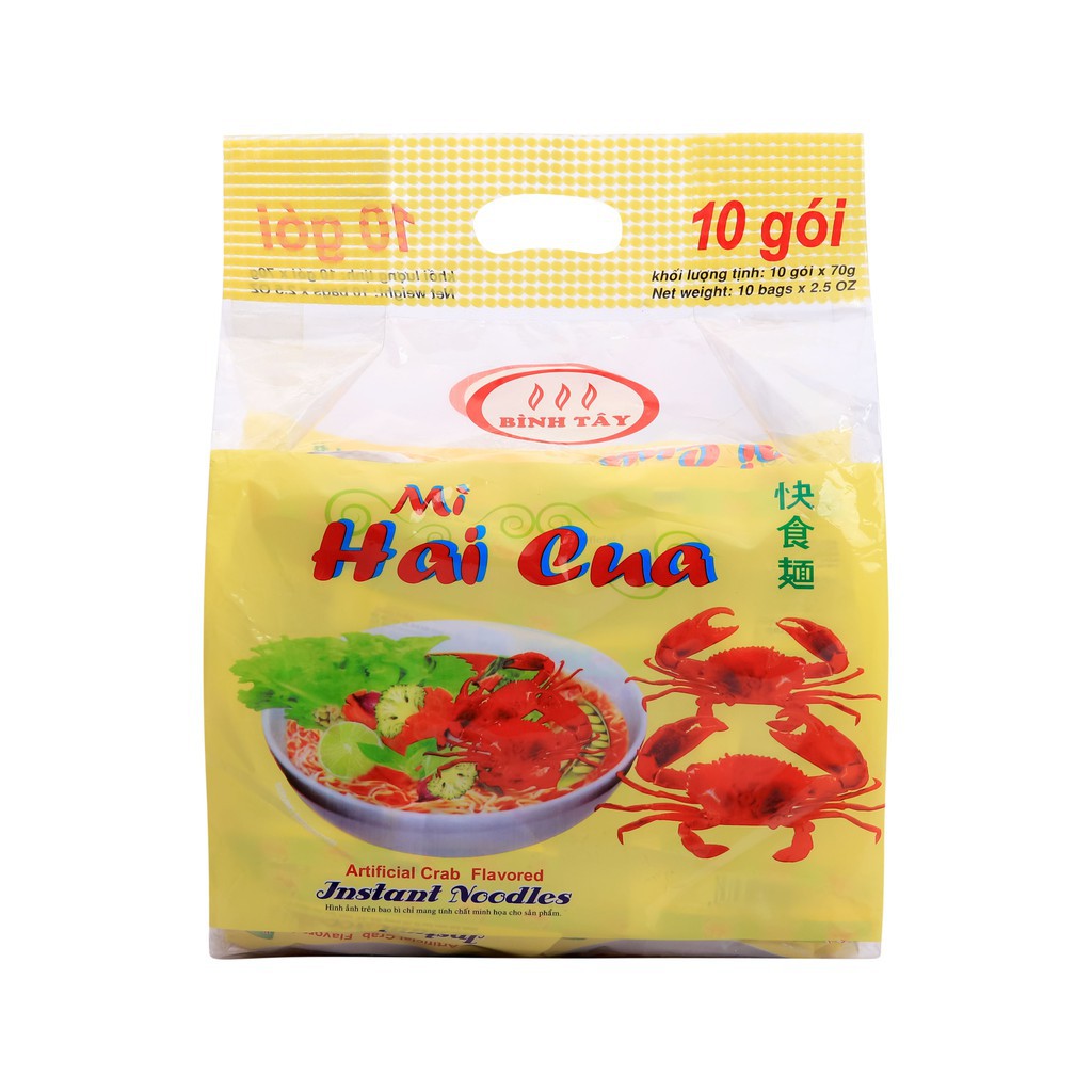 Mì hai cua Bình Tây túi