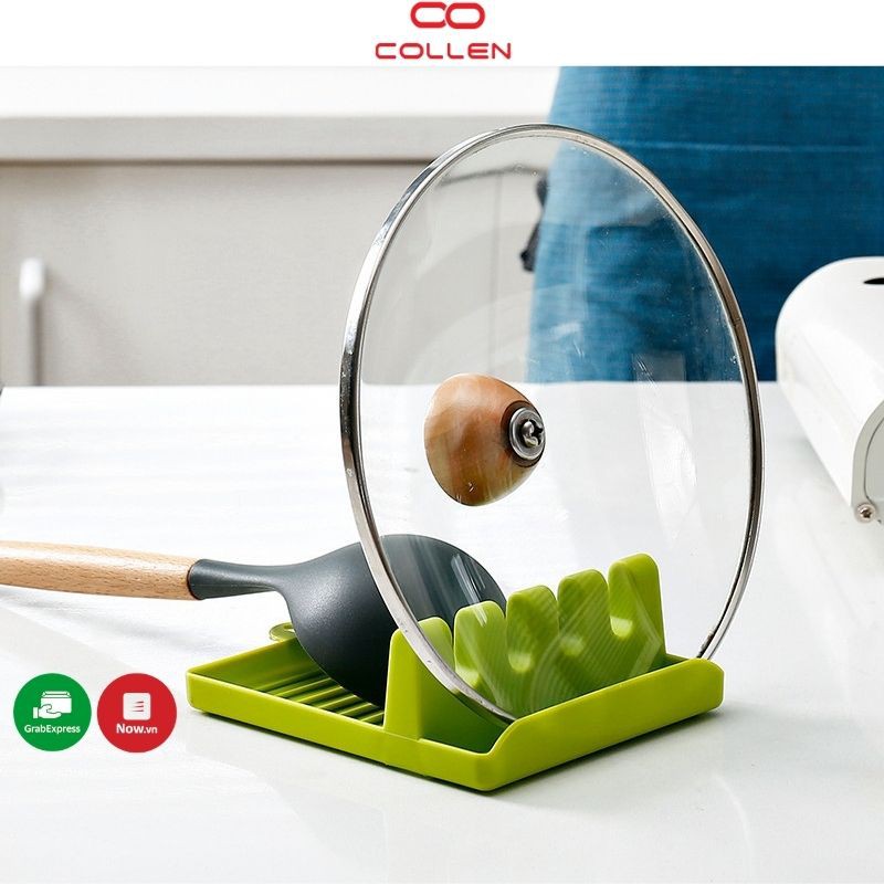 Kệ để vung nồi chống trượt tiện lợi, giá để đồ nhà bếp nhỏ gọn COLLEN LIFE