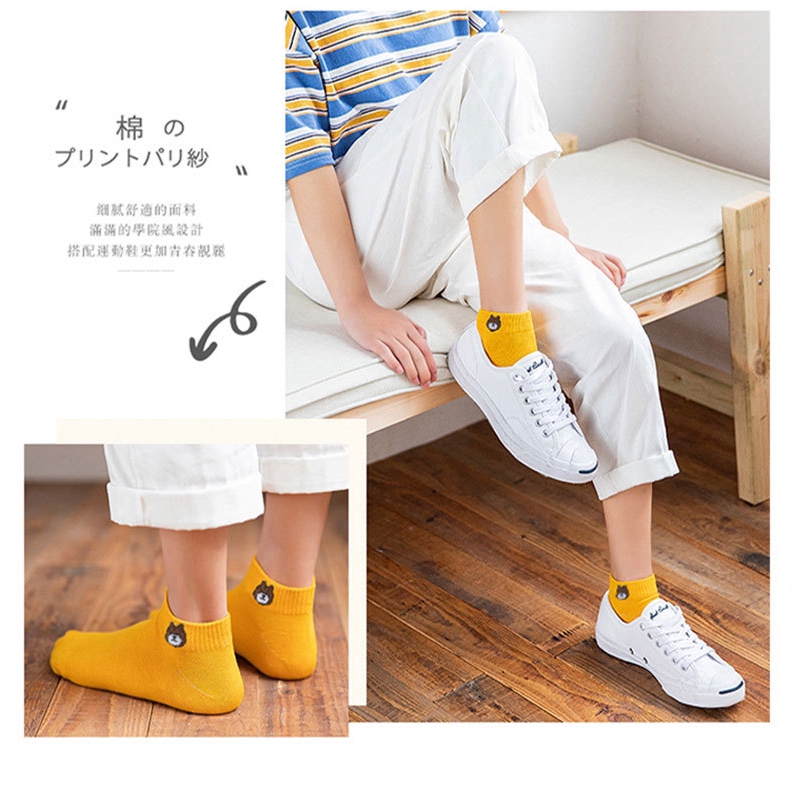 Vớ thuyền cotton mềm vô hình xinh xắn cho bạn gái