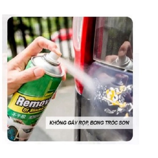 chai tẩy vết keo remove loại bỏ các vết keo trên bề mặt sơn xe bà kính