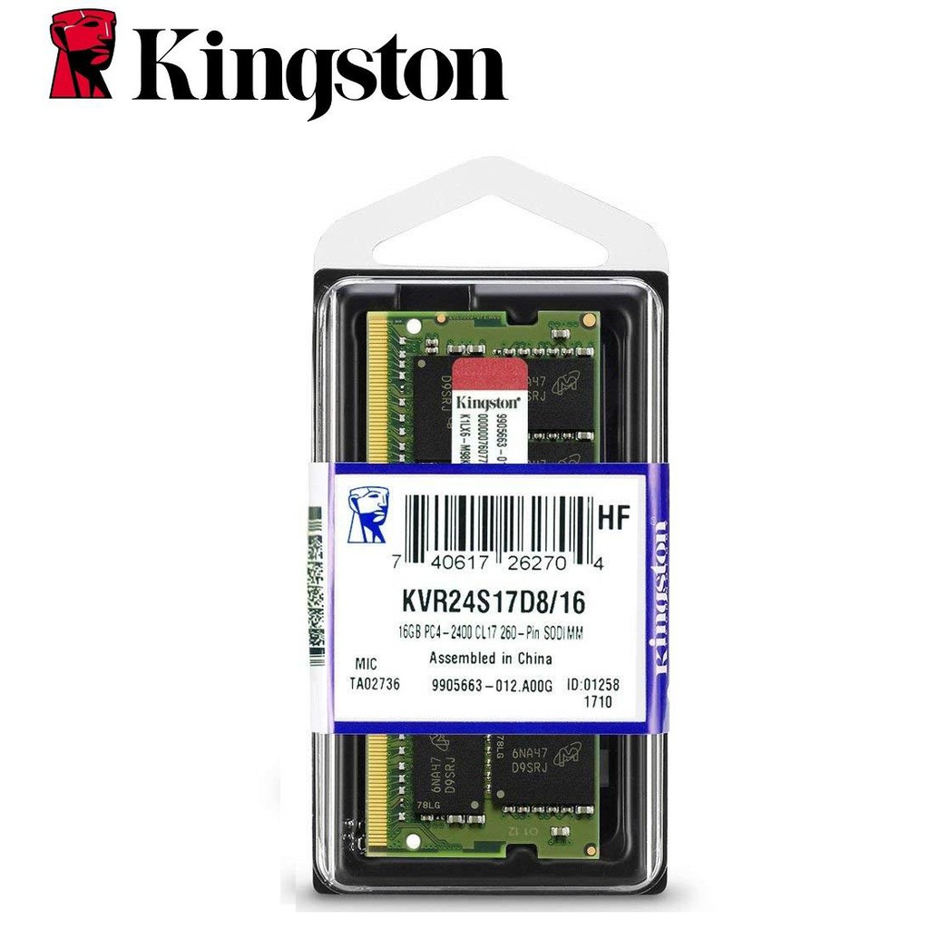 KINGSTON Bộ Nhớ Ram Ddr4 4gb 8gb 16gb 2400mhz 2133mhz 2666mhz Cho Pc4-2400T Cl17 Sodimm