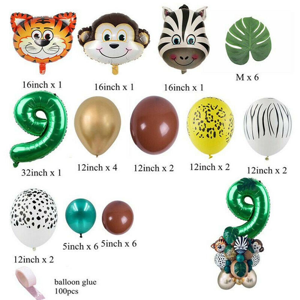 Bộ Bong Bóng Hình Động Vật Rừng Khổng Lồ LAYOR1