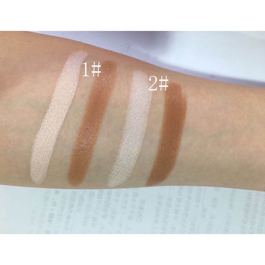 Bút tạo khối 2 đầu đa năng BIOAQUA che khuyết điểm mắt da mụn khô dầu makeup màu nâu trắng nude